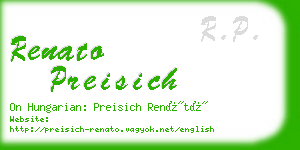renato preisich business card